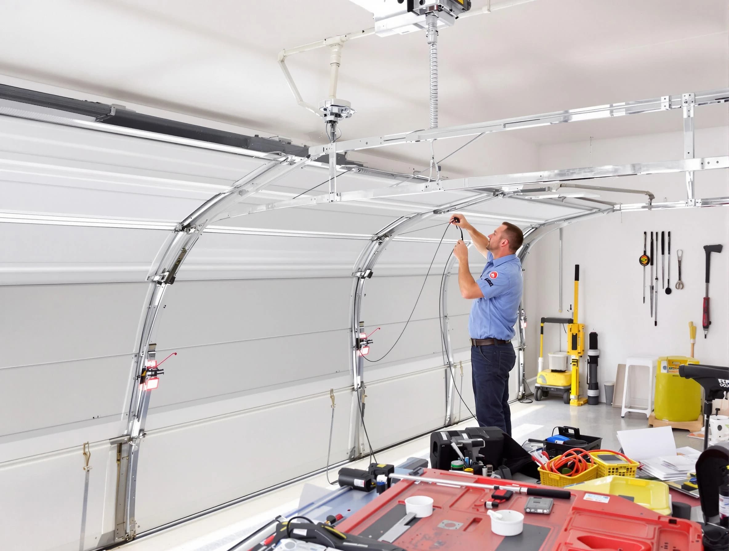 Garage door cable repair service by Hempfield Garage Door Repair in Hempfield