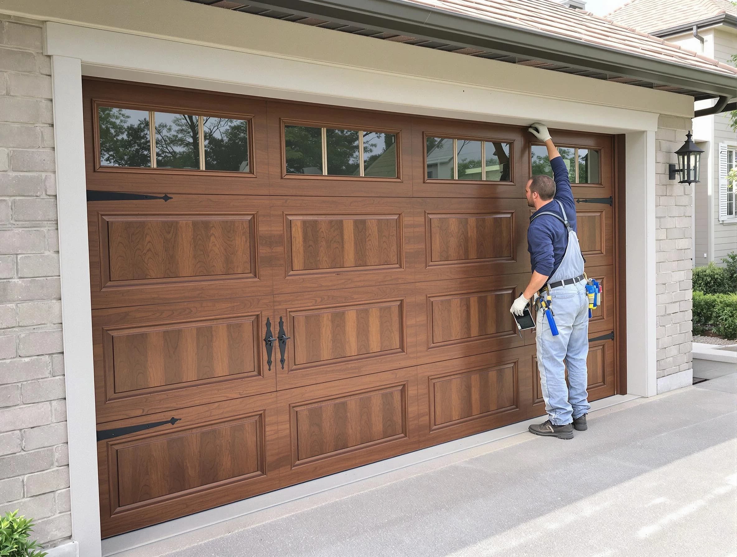 Custom garage door showcase by Hempfield Garage Door Repair in Hempfield