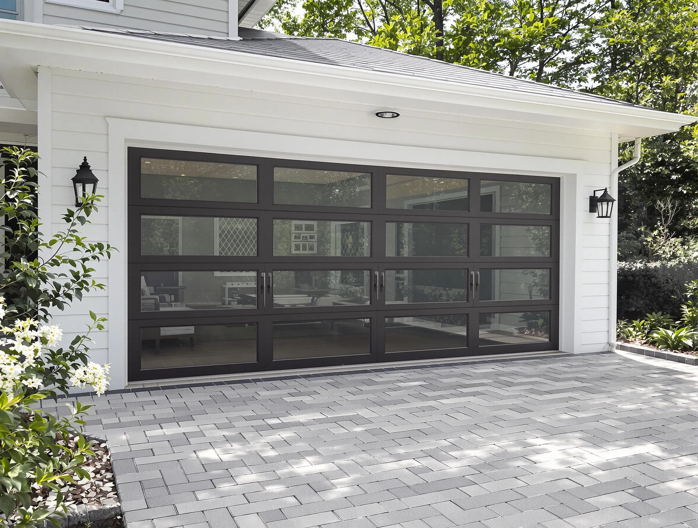 Hempfield Garage Door Repair design specialist presenting custom garage door options to Hempfield homeowner