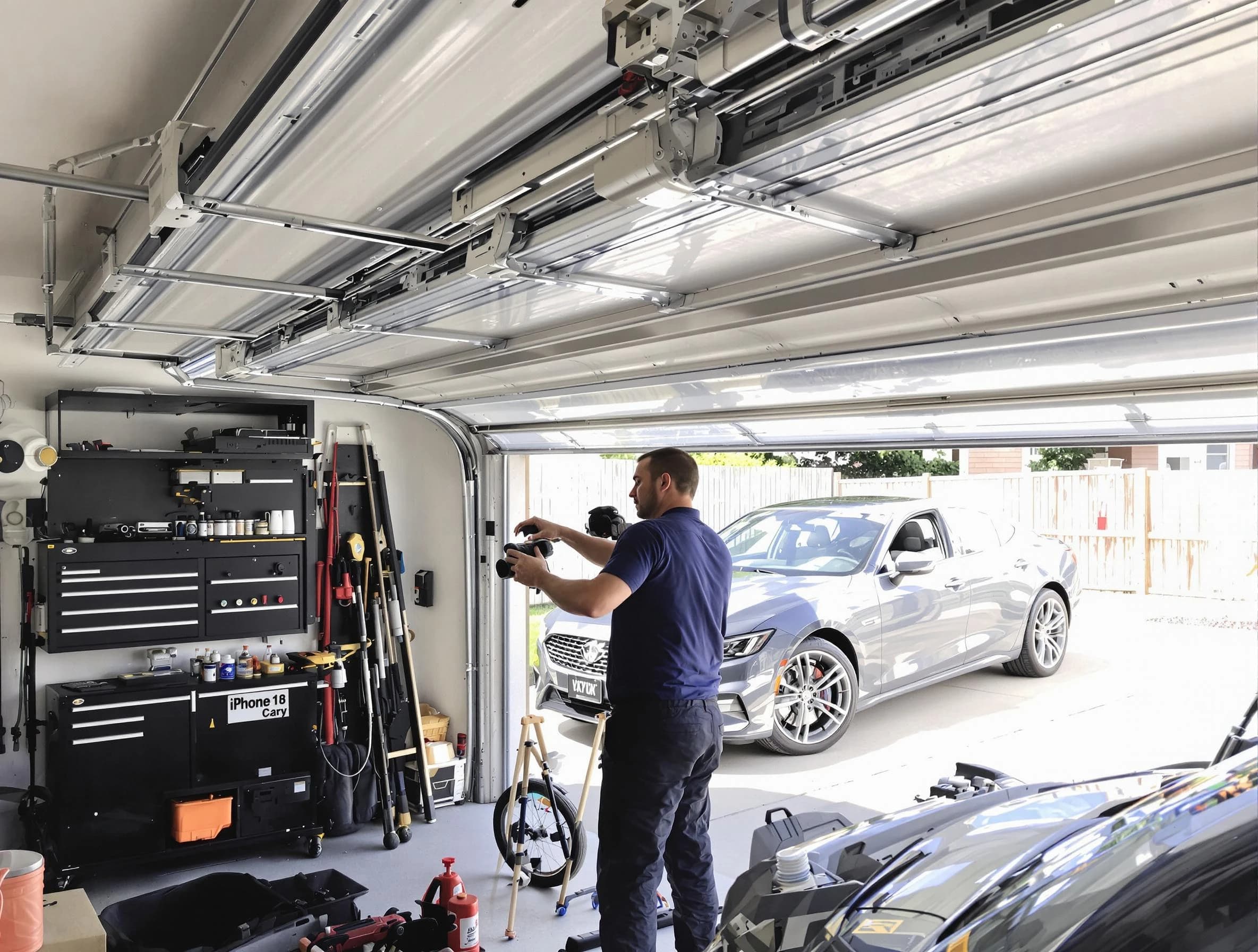 Hempfield Garage Door Repair technician fixing noisy garage door in Hempfield