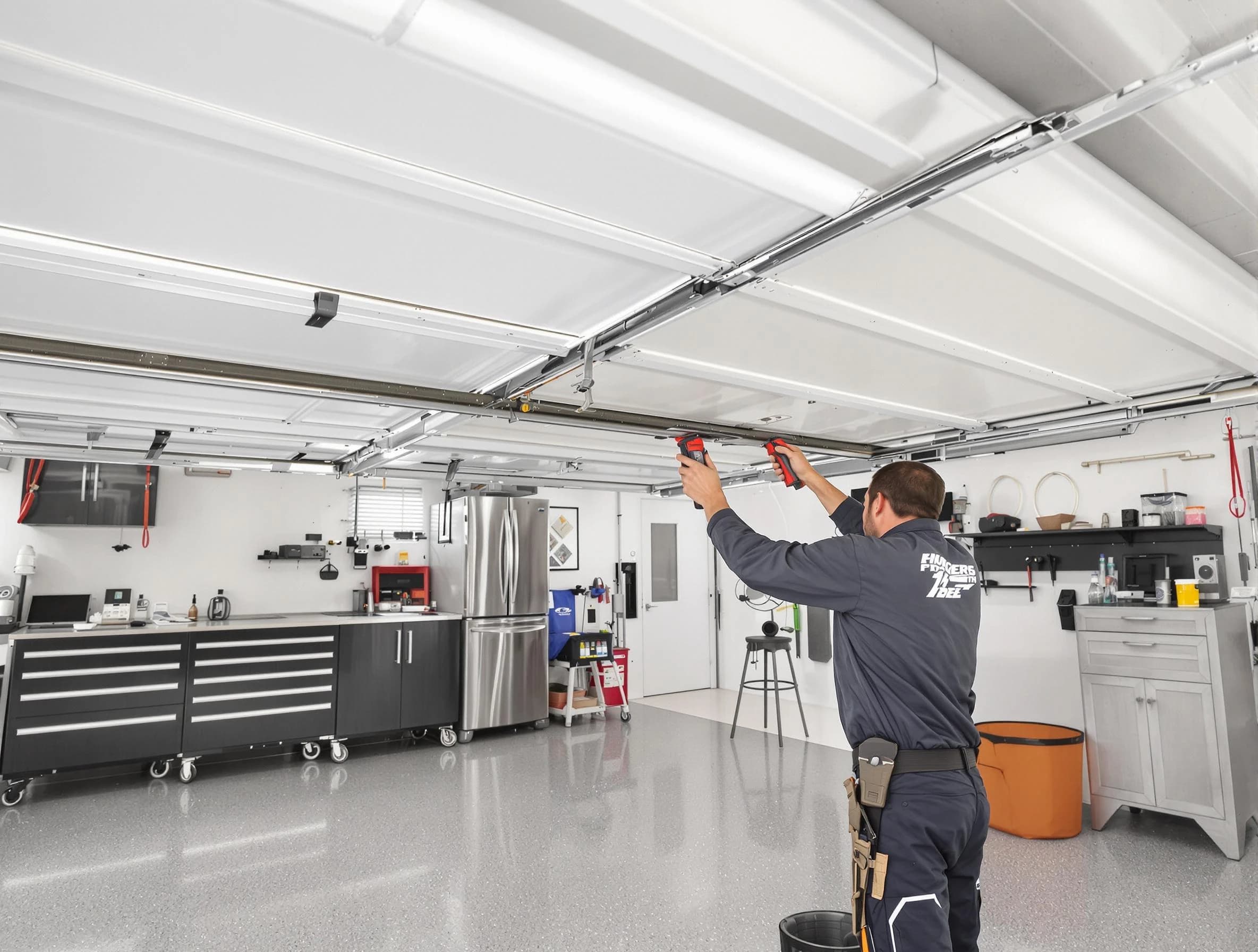 Overhead garage door repair service by Hempfield Garage Door Repair in Hempfield