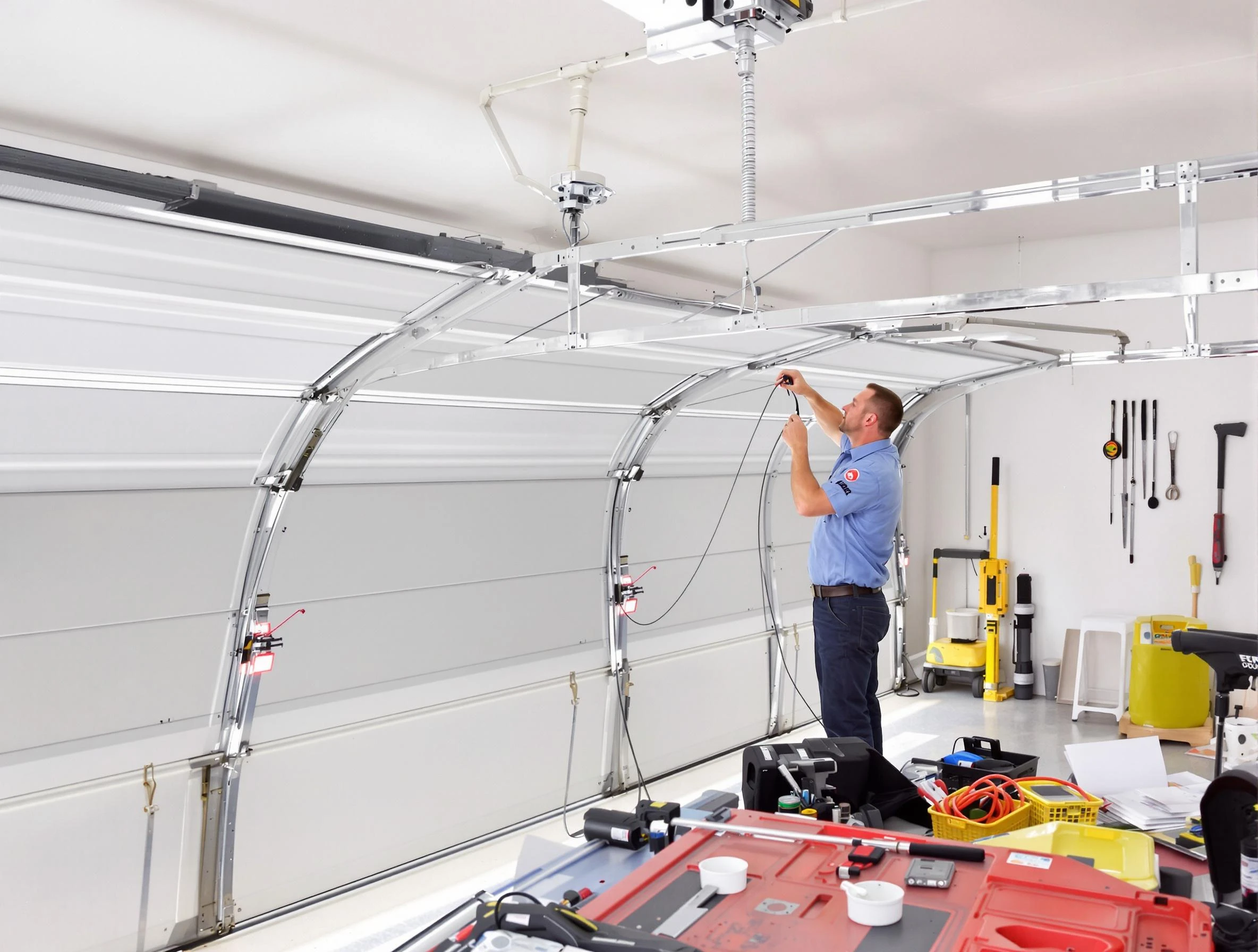 Garage door cable repair service by Hempfield Garage Door Repair in Hempfield